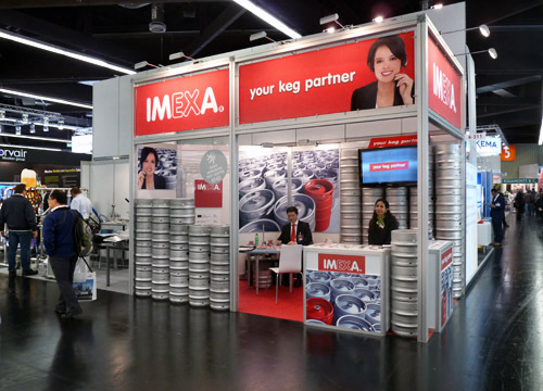 BrauBeviale Norimberk 2014 - výstavní expozice IMEXA s.r.o.