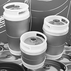 Nerezové sudy SLIM KEG