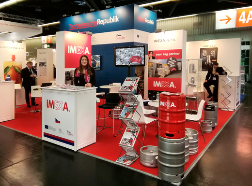 BrauBeviale Norimberk 2018 - výstavní expozice IMEXA s.r.o.